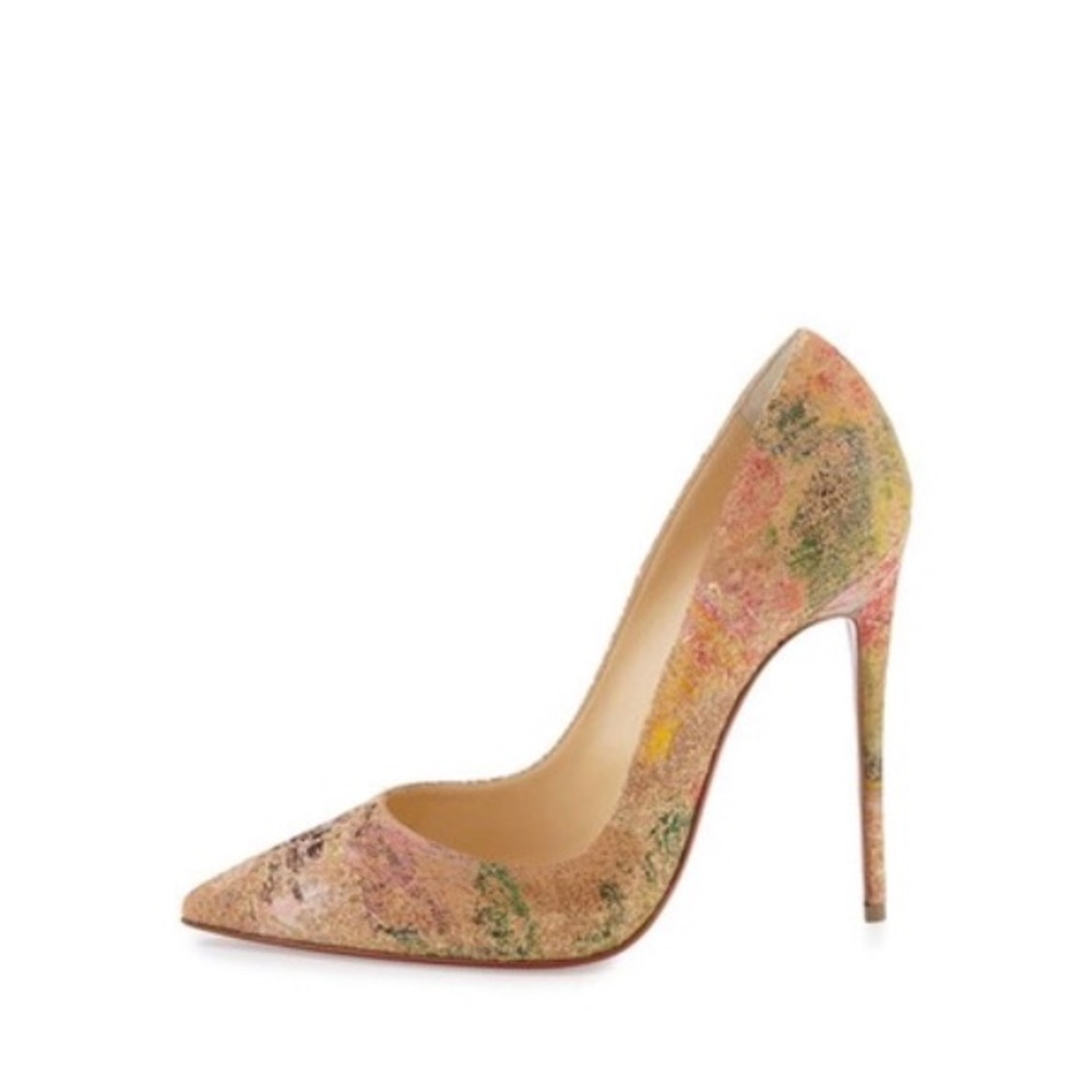 Christian Louboutin Cork Blooming Paint So Kate